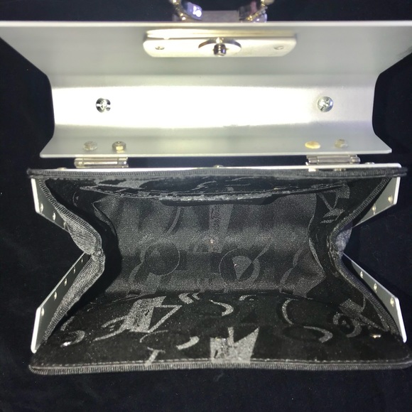 Salvatore Ferragamo Gancini Metal Handbag. - Picture 9 of 16